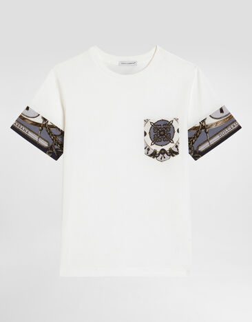 Dolce & Gabbana Jersey t-shirt with cargo-print details Multicolor L4JTJVII7JW