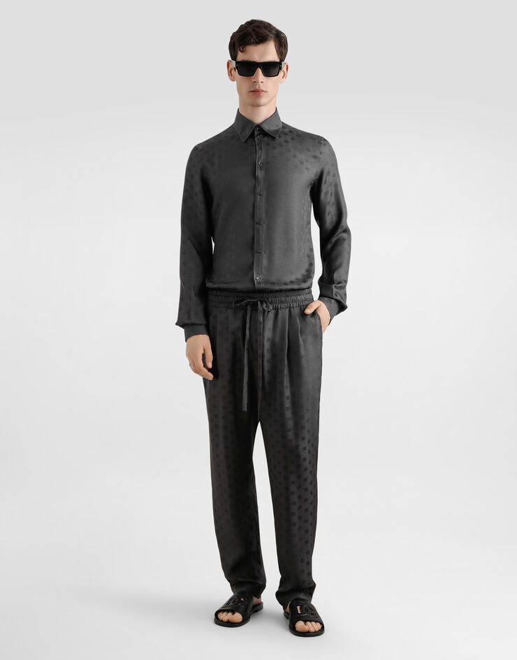 Dolce & Gabbana DG logo jacquard jogging trousers Dolce & Gabbana DG logo jacquard jogging trousers Grey GP12QTFJ1JY
