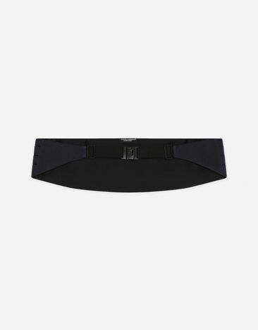 Dolce&Gabbana Silk satin cummerbund Blue GR205EG3UBG