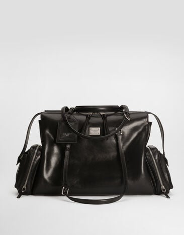 Dolce & Gabbana Vittoria calfskin bag Black BB7863AW118