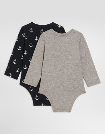 Dolce & Gabbana Bi-pack jersey bodysuit gift set Multicolor L1JODBG7Q0Z