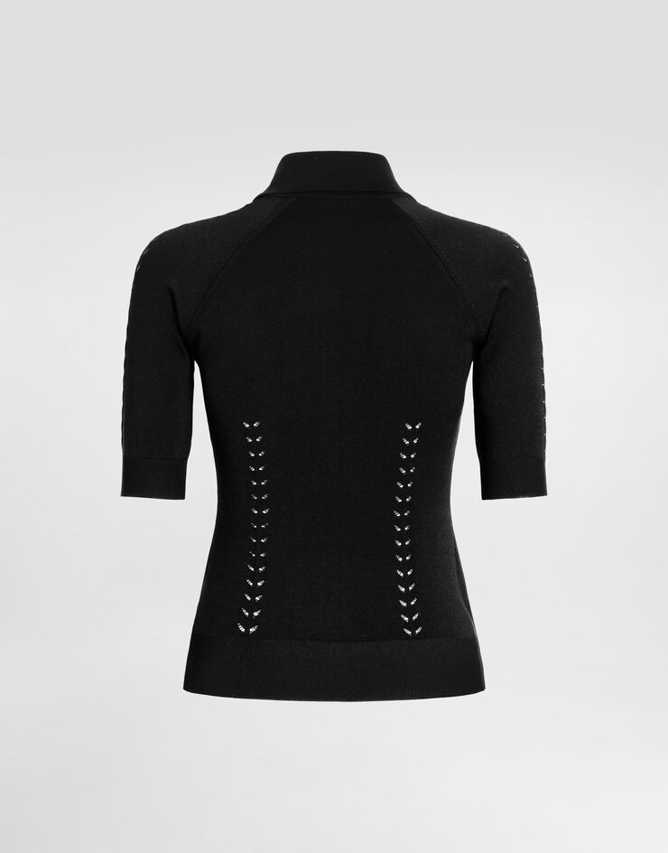 Dolce & Gabbana 粘胶 Polo 衫 黑 FXZ23TJAIRM