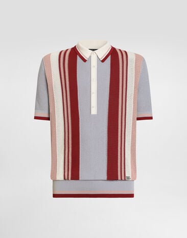 Dolce & Gabbana Cotton polo shirt Multicolor GXZC7ZJBCKL