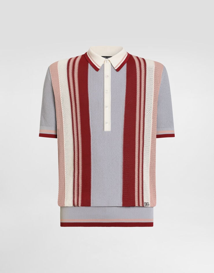Dolce & Gabbana Cotton polo shirt Multicolor GXZC7ZJBCKL