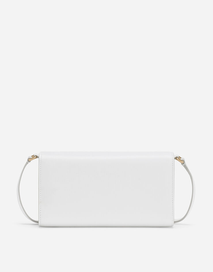 Dolce & Gabbana حقيبة كلاتش 3.5 من جلد عجل أبيض BB7082AW576