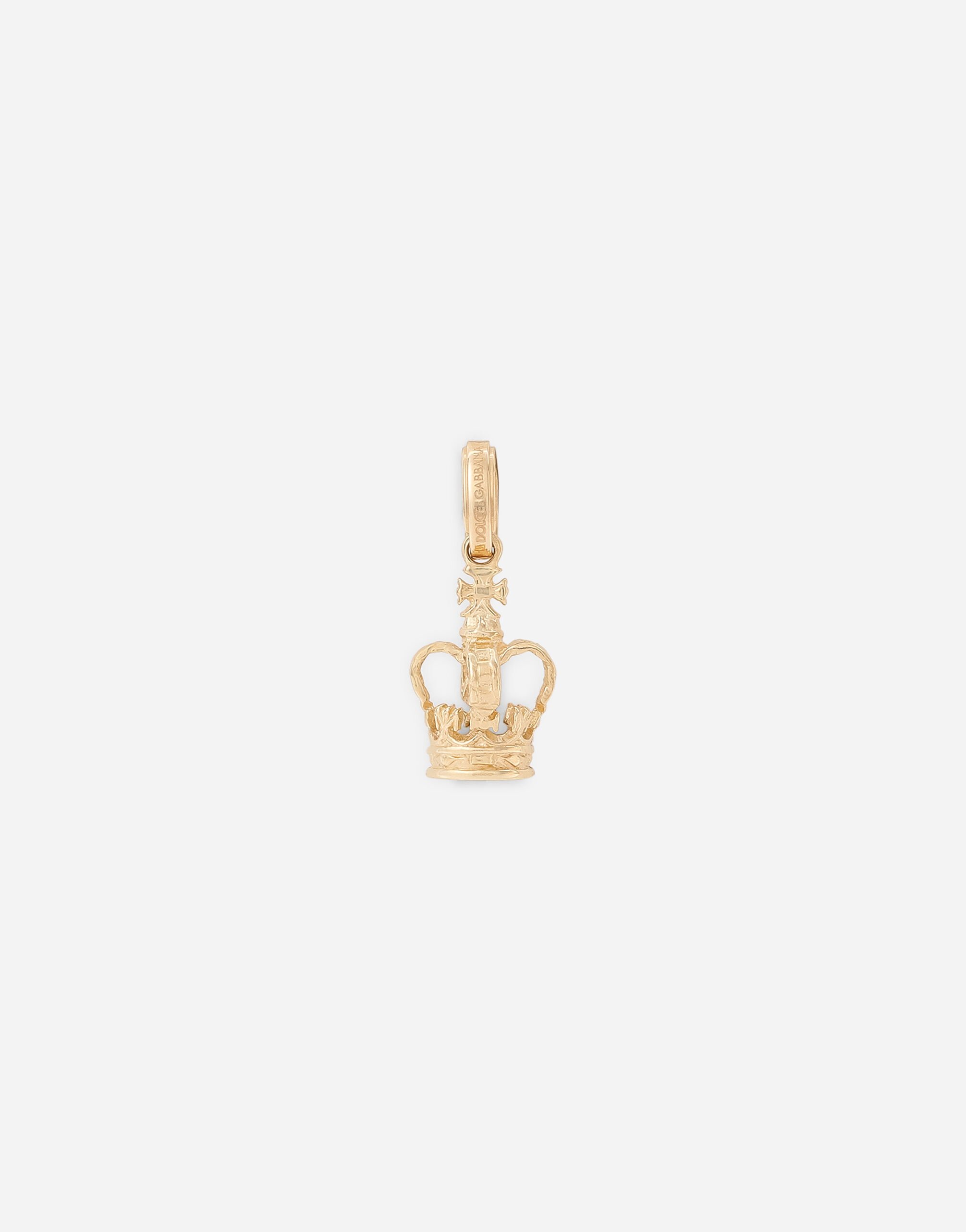 Dolce & Gabbana Crown-Charm aus Gelbgold Gelb WAQP2GWSAP1