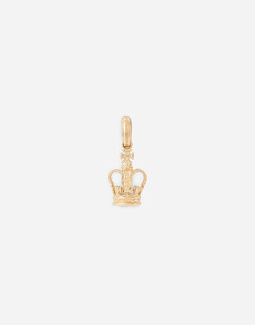 Dolce&Gabbana Crown-Charm aus Gelbgold Mehrfarbig BM2281AJ705