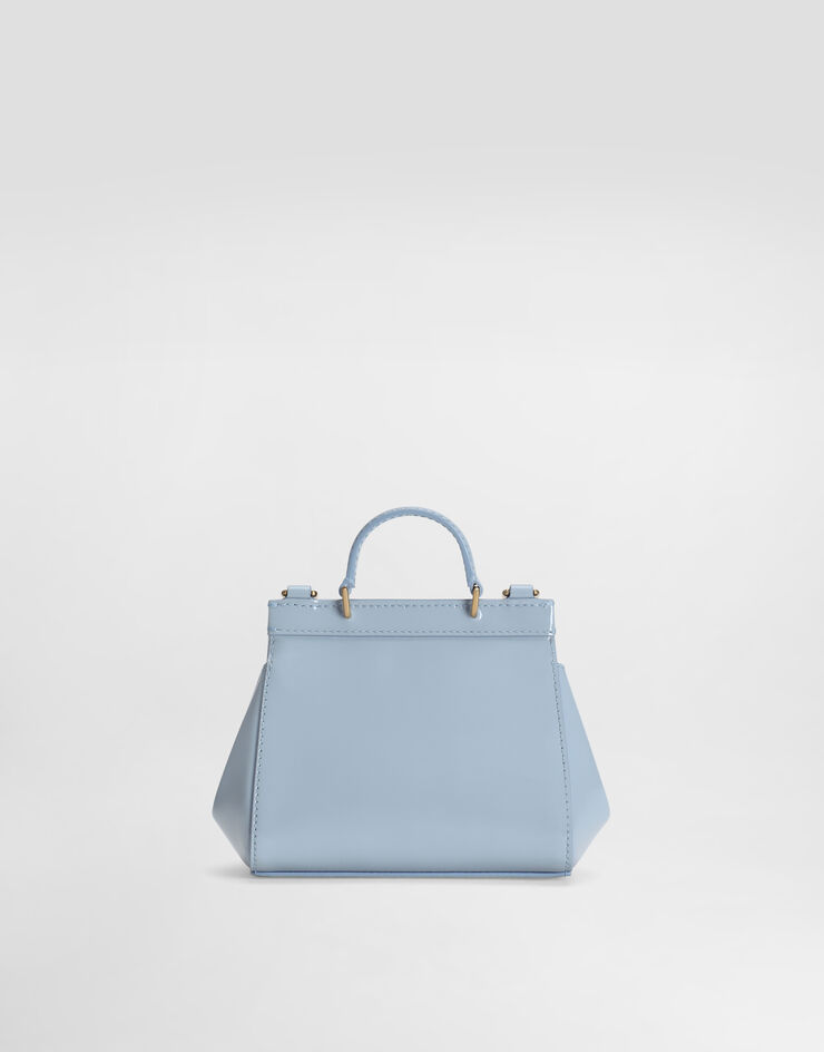 Dolce & Gabbana Patent leather sicily handbag Azure EB0003A1067