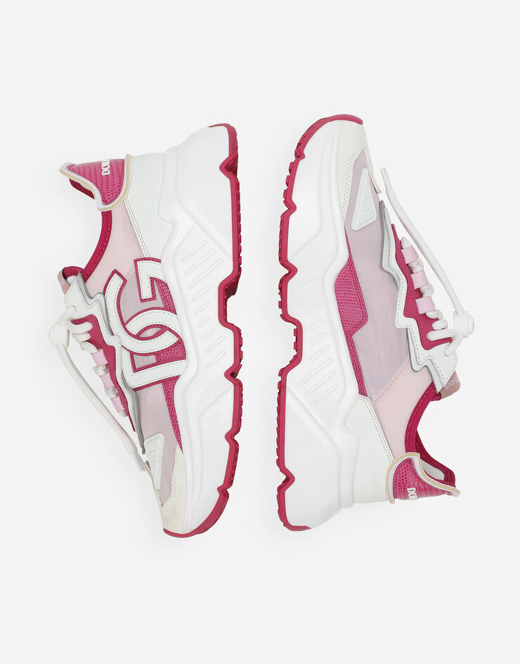 Mixed-materials Daymaster sneakers in Pink for Women 
