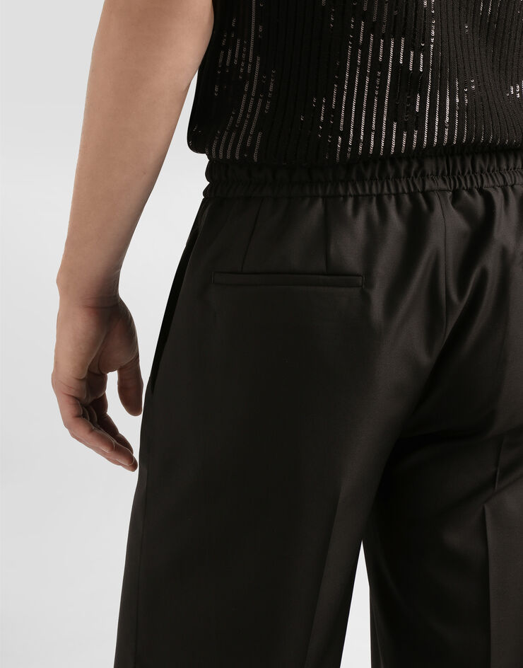 Dolce & Gabbana Jogginghose aus Wollköper Black GP1A3TFU269