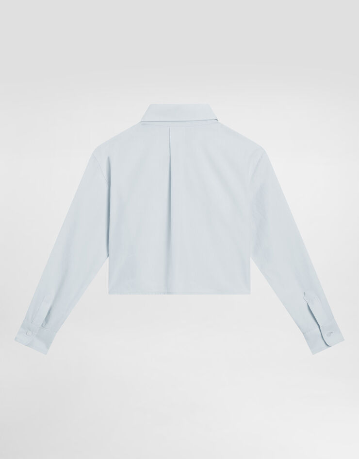 Dolce & Gabbana Oversized cotton shirt Grey L56S35FU609