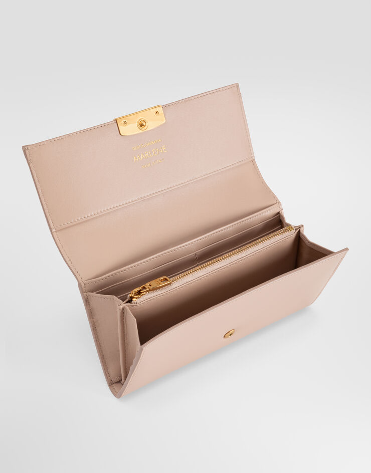 Dolce & Gabbana Marlene wallet in calfskin Dolce & Gabbana Marlene wallet in calfskin Beige BI3507A3G19