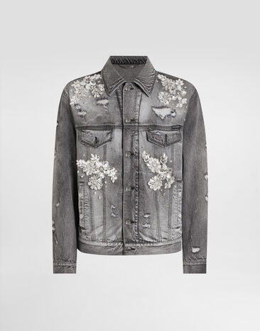 Dolce & Gabbana Cotton denim jacket Multicolor G9BTGZG8NT4