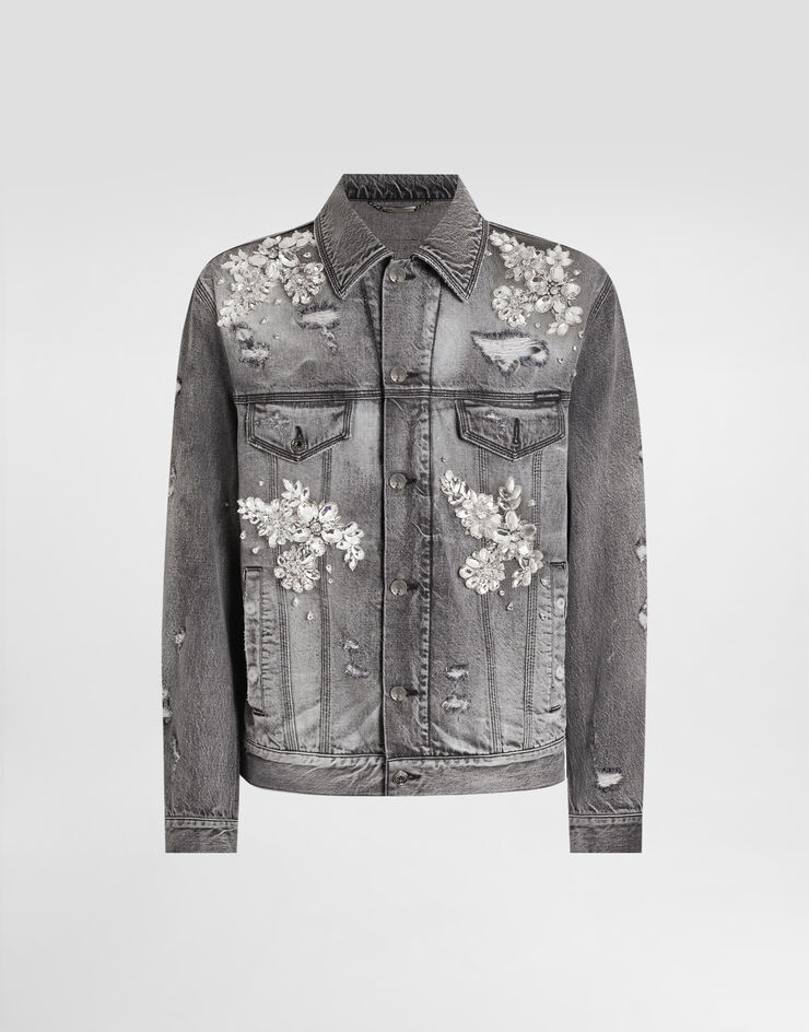 Dolce & Gabbana Cotton denim jacket Multicolor G9BTGZG8NT4
