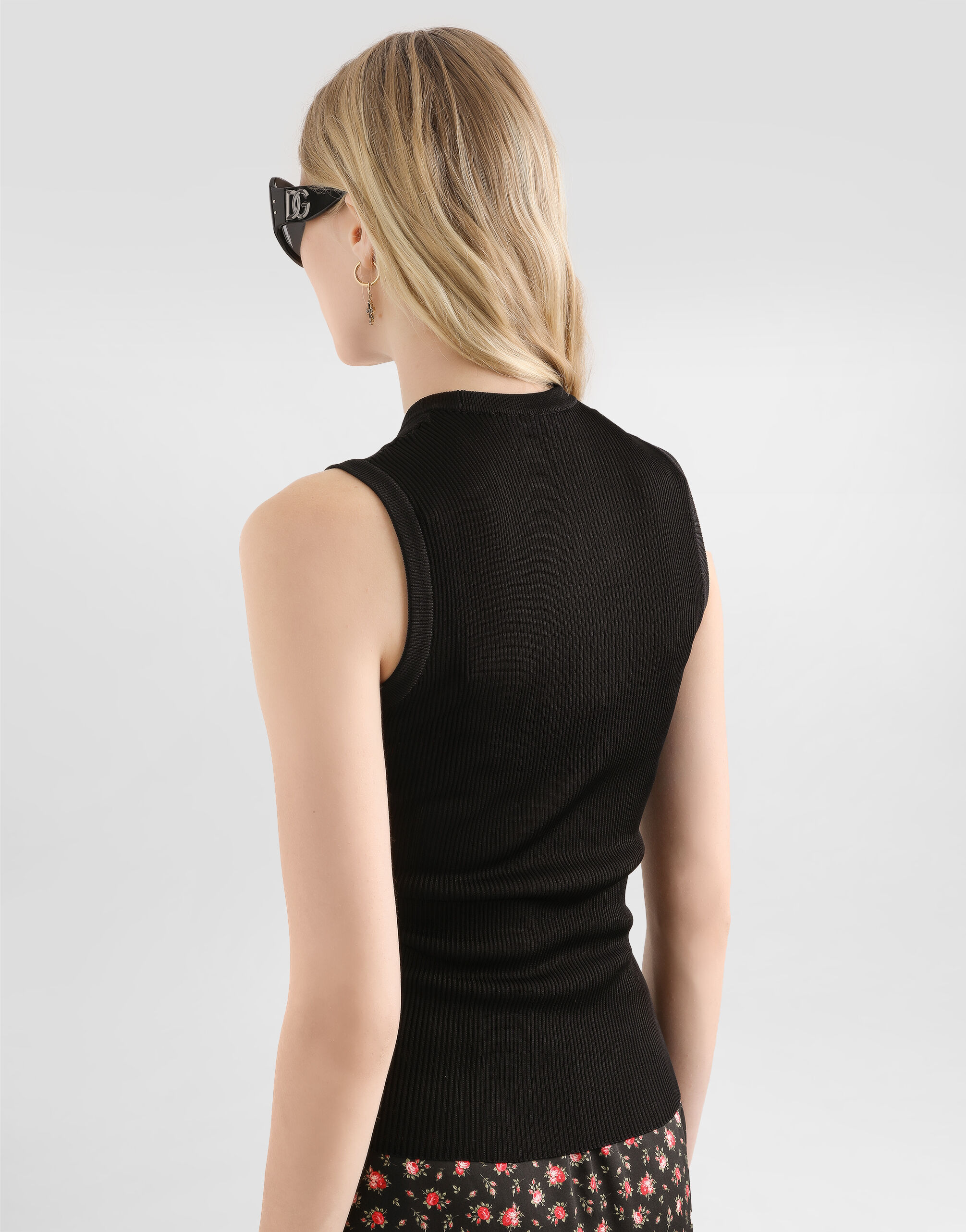 Blackのウィメンズ Viscose tank top | Dolce&Gabbana®