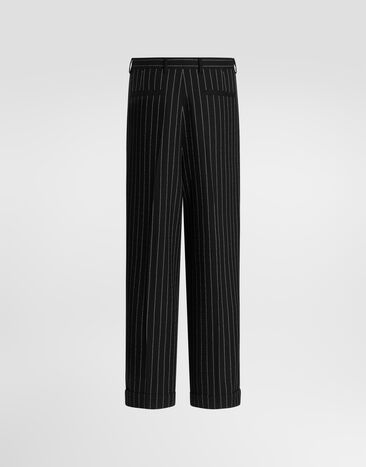 Dolce & Gabbana Pinstripe virgin wool trousers Multicolor GP168TGK570