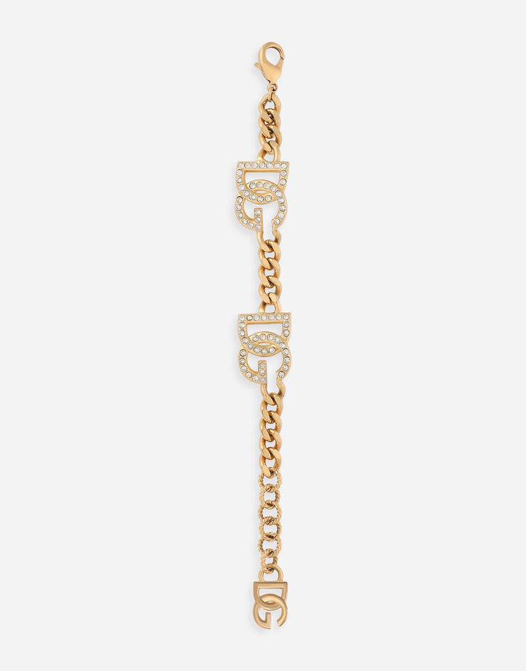 Dolce & Gabbana Браслет с логотипом DG золотой WBP1L5W1111