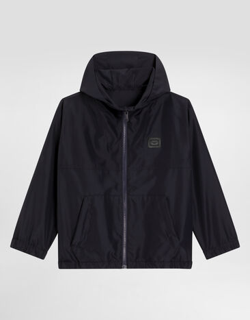 Dolce & Gabbana Technical fabric jacket with branded tag Black L42B03G7VYF