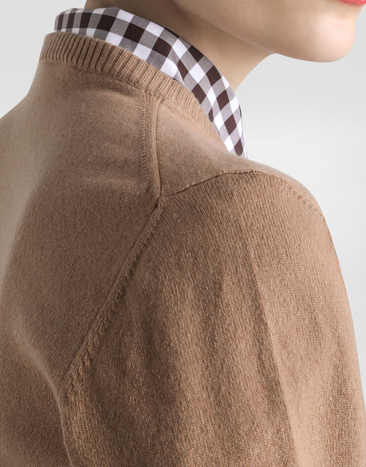 Dolce & Gabbana Cashmere cardigan Brown FXVA3ZJDVC2