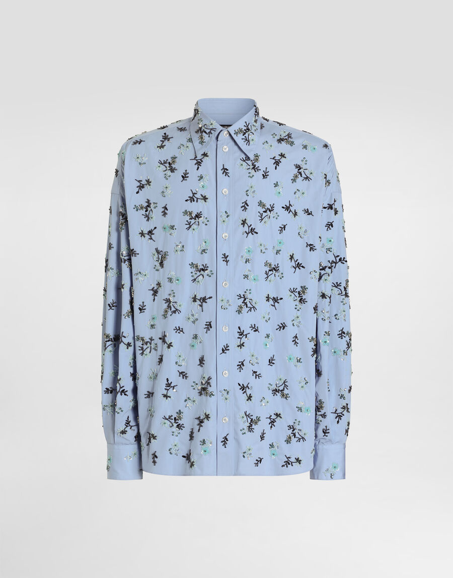 Cotton shirt with embroidery