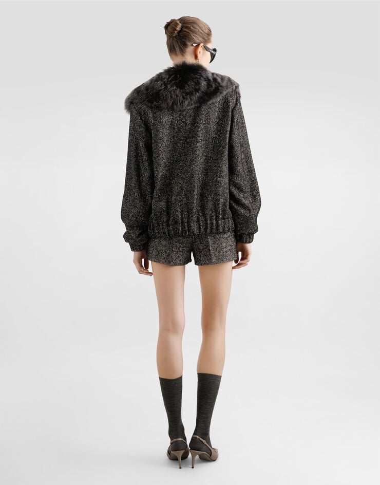 Dolce & Gabbana Wool chevron jacket Multicolor F9S93TFCBAJ