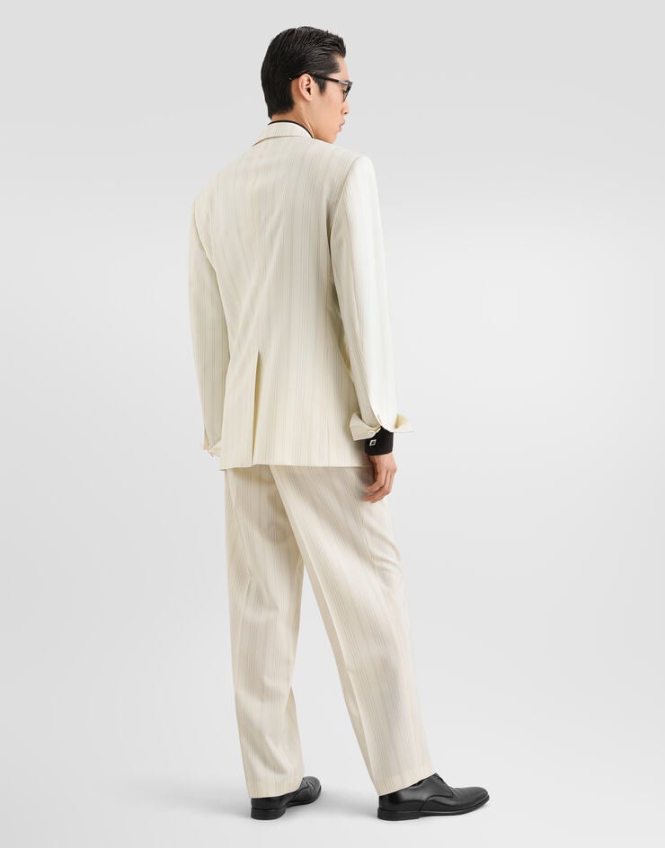 Dolce & Gabbana Crêpe de chine gold shirt Dolce & Gabbana Crêpe de chine gold shirt Black G5PD7TFU1P8