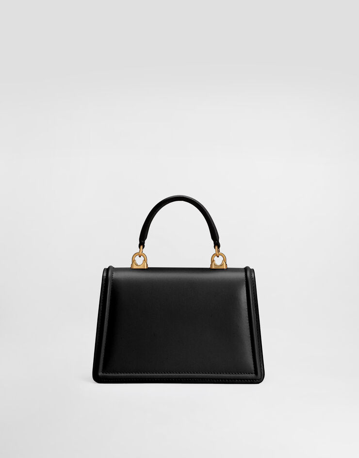 Dolce & Gabbana DEVOTION 小号光面小牛皮手袋 黑 BB6711AV893