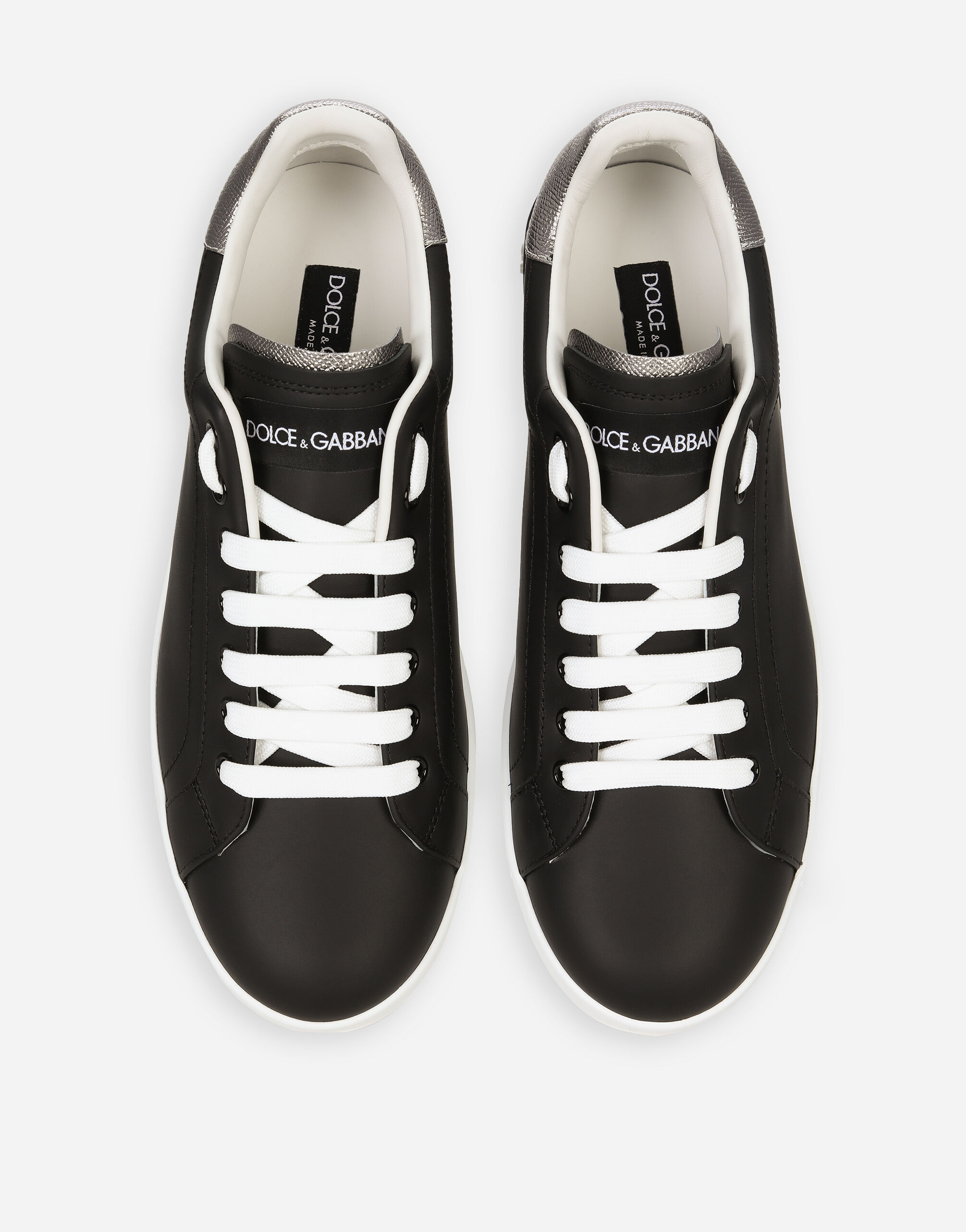 Dolce & gabbana calfskin nappa portofino sneakers deals