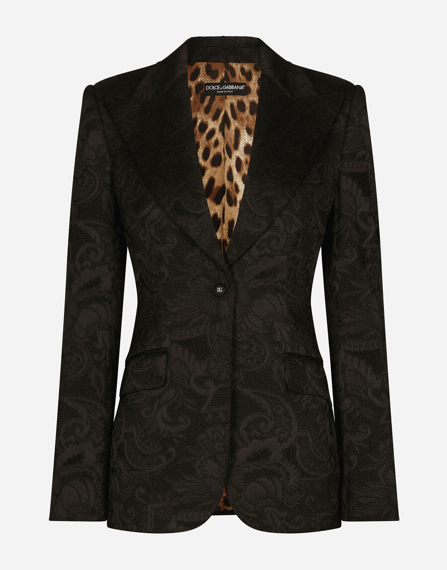 Floral jacquard Turlington blazer