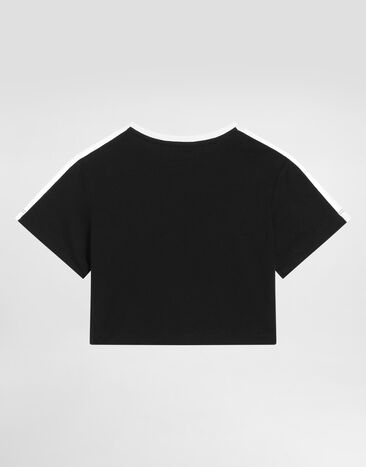 Dolce & Gabbana Jersey t-shirt with print Black L5JTQGG7PWI