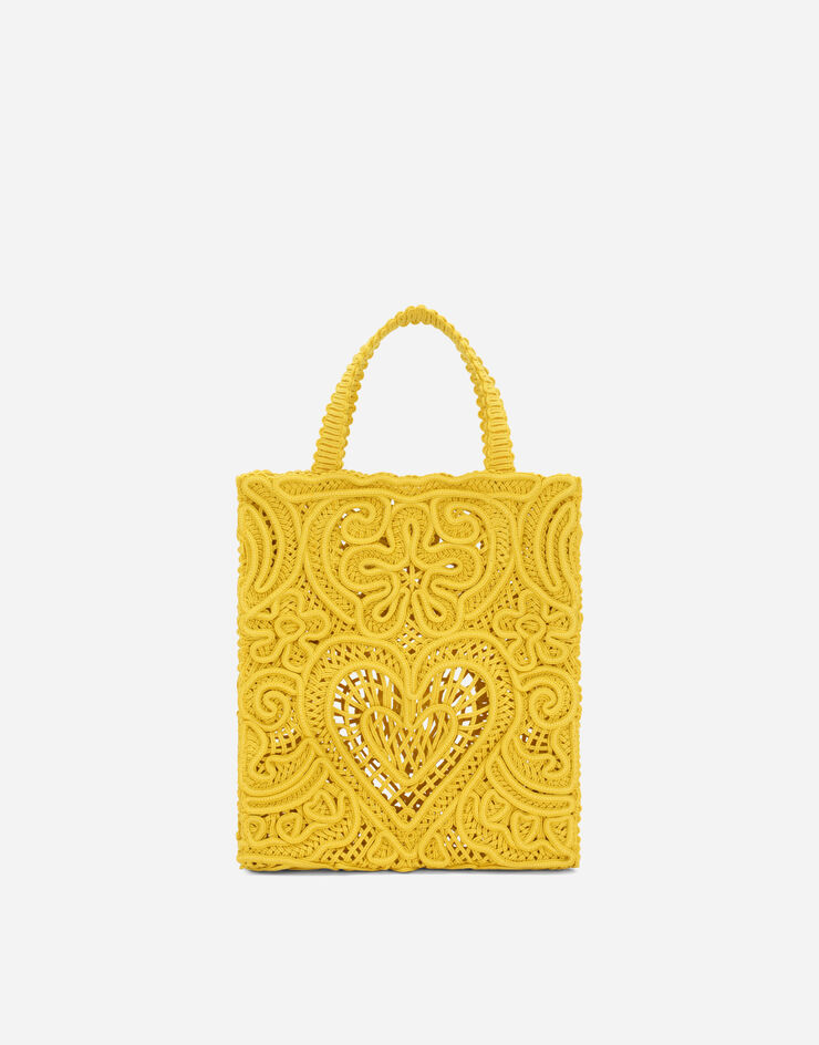 Dolce&Gabbana Bolso shopper Beatrice pequeño Jaune BB6926AW717