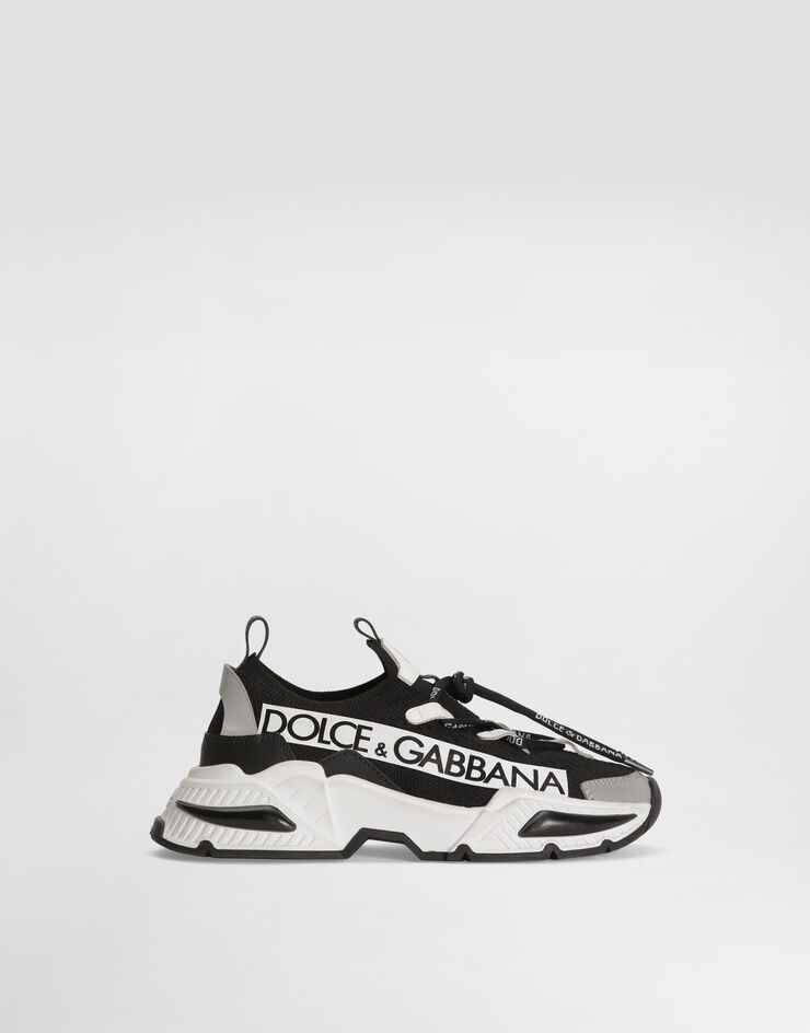 Dolce & Gabbana Knit Airmaster sneakers with Dolce&Gabbana logo Multicolor DA5203AB068