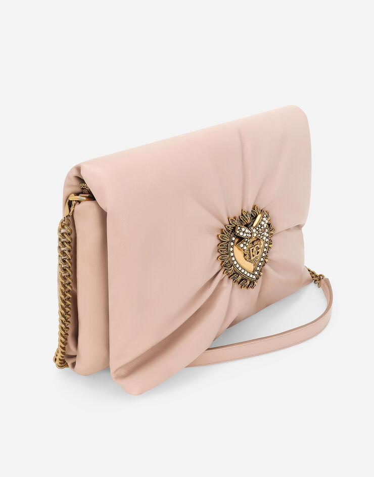 Dolce&Gabbana 미디엄 디보션 소프트 숄더백 페일 핑크 BB7349AK274