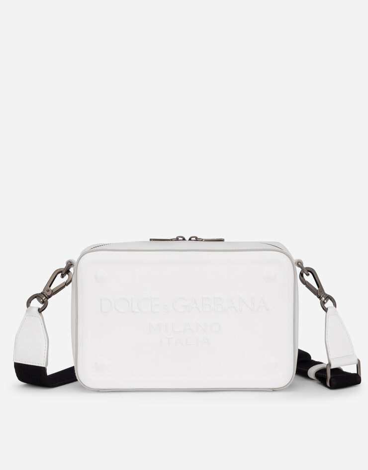Dolce & Gabbana クロスボディバッグ カーフスキン レリーフロゴ ホワイト BM7329AG218