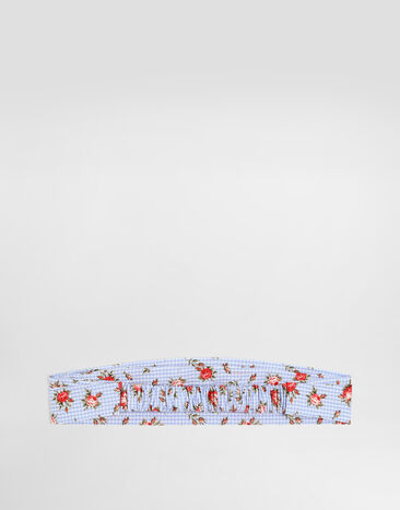 Dolce & Gabbana スモール ローズ - プリント ポプリン バンダナ Multicolor LB4H91HS5UL