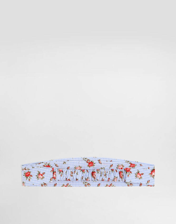 Dolce & Gabbana Small rose-print poplin bandana Multicolor LB4H91HS5UL