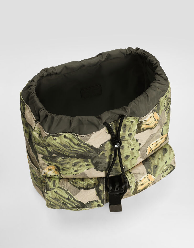 Dolce & Gabbana Figs-print canvas backpack Multicolor EM0120AZ331