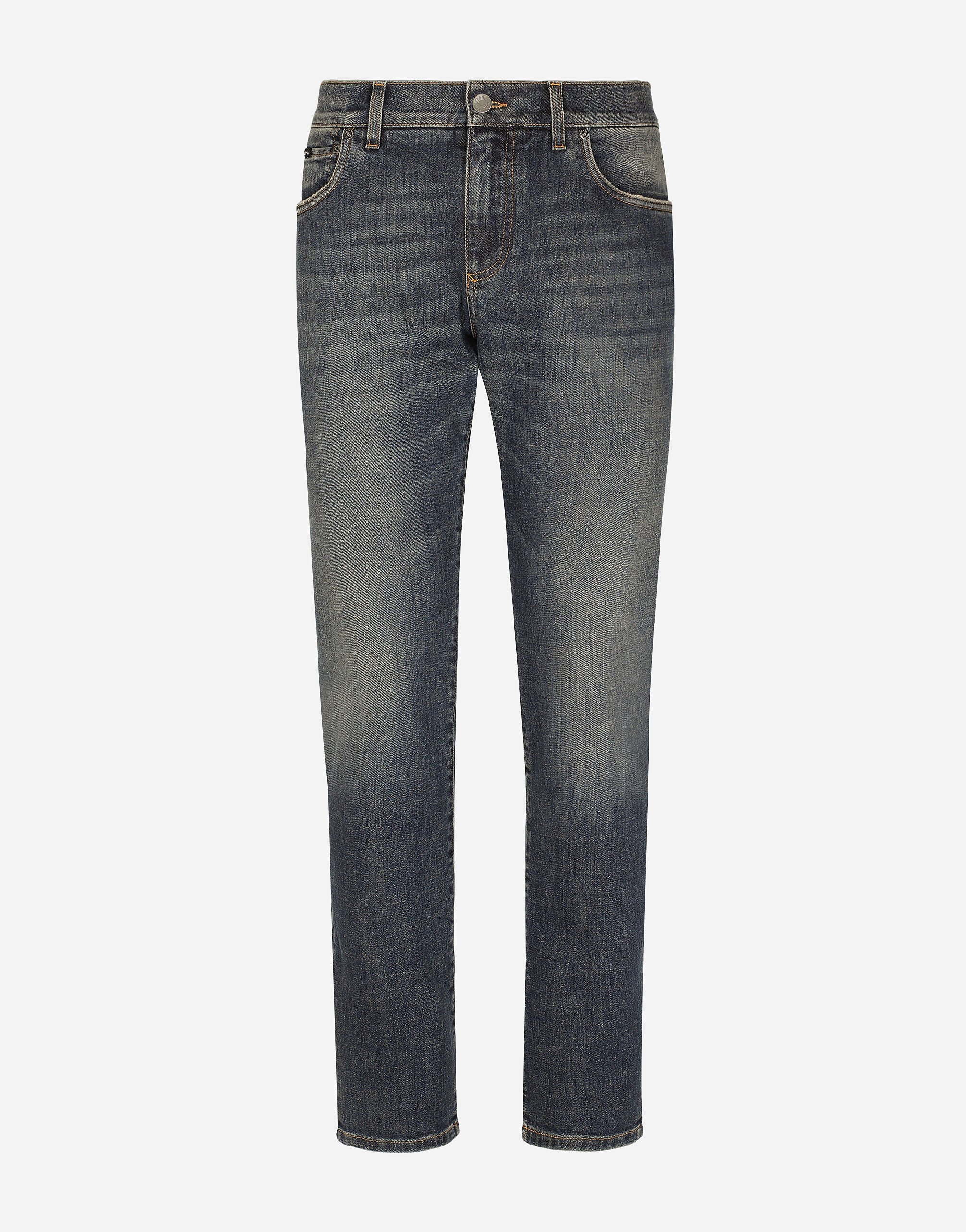 Dolce & Gabbana Jeans Skinny Stretch hellblau gewaschen Schwarz VG4390VP187
