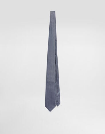 Dolce & Gabbana Micro-design jacquard tie Multicolor GT147EG0JRX
