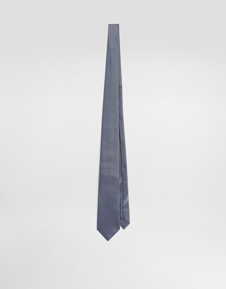 Dolce & Gabbana Micro-design jacquard tie Multicolor GT147EG0JRX
