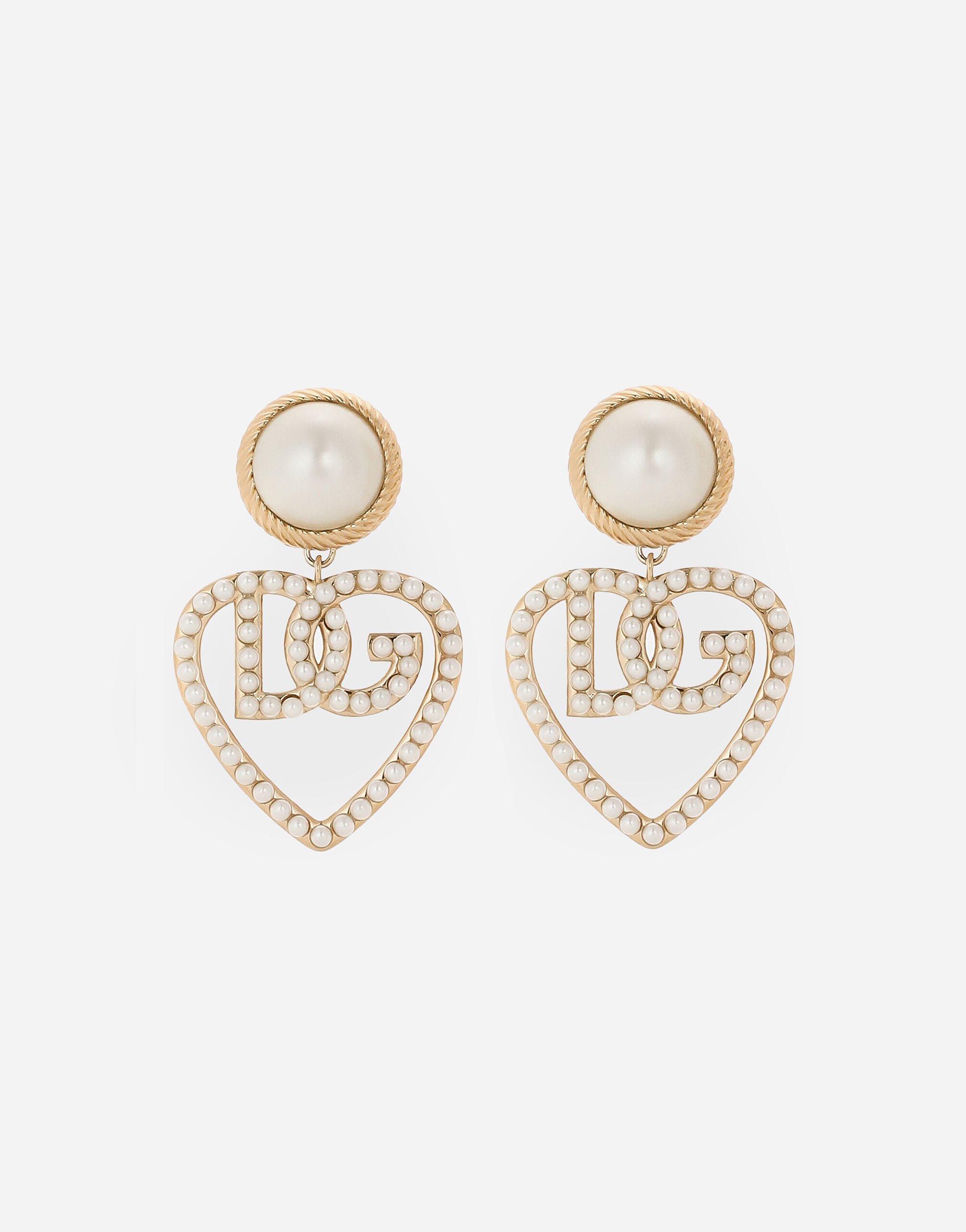 Dolce gabbana heart earrings on sale