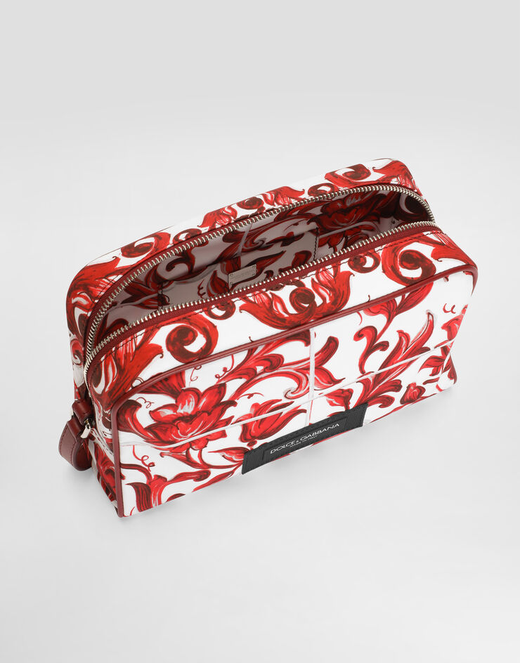 Dolce & Gabbana Majolica-print essenza poplin handbag Multicolor BM2500A0645