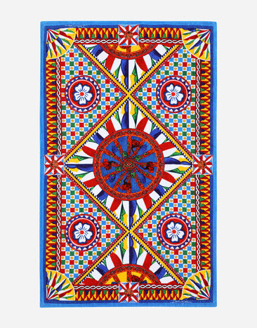 Dolce & Gabbana Terry Cotton Beach Towel Multicolor TCF019TCAGB