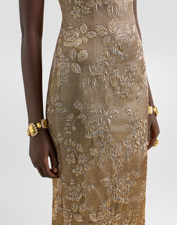 Dolce & Gabbana Lamé jacquard dress Dolce & Gabbana Lamé jacquard dress Gold F620NTFJUBP