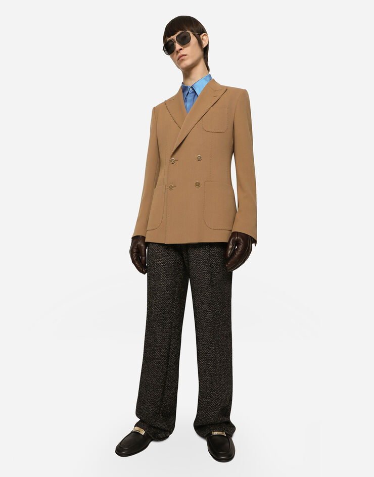 Dolce&Gabbana Stretch alpaca and wool straight-leg pants Multicolor GYZLHTFMMHU
