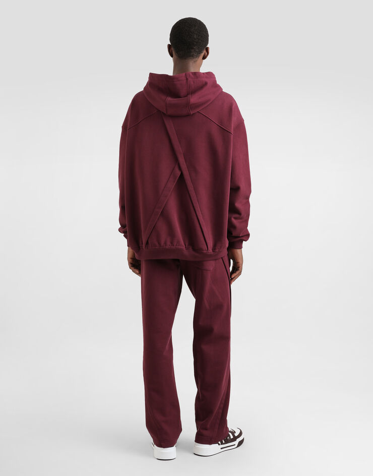 Dolce & Gabbana Pantalón de chándal en punto elástico Burdeos GP10ZTG7O2L