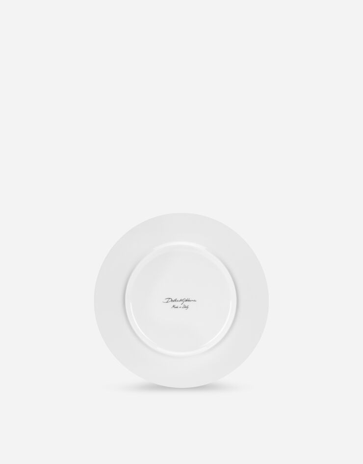 Dolce & Gabbana Set 2 Porcelain Dessert Plates Dolce & Gabbana Set 2 Porcelain Dessert Plates Multicolor TC0S03TCANM