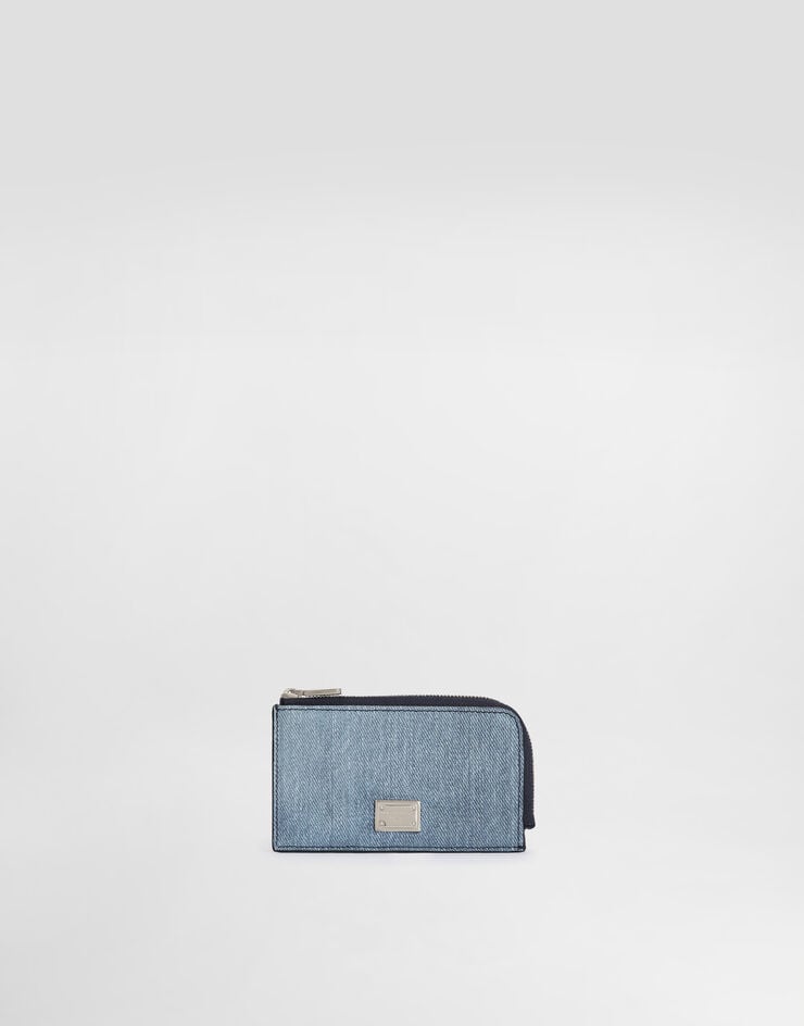 Dolce & Gabbana Nubuck denim card holder Dolce & Gabbana Nubuck denim card holder Denim BP3274AY520