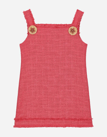 Dolce & Gabbana Metallic tweed dress Pink L5JD8OG7M4U