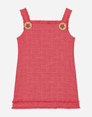 Dolce & Gabbana Metallic tweed dress Pink D11141A1328